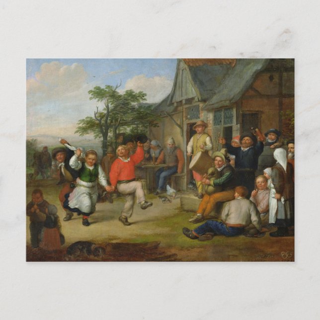 The Peasants'Dance, 1678 Vykort (Framsida)