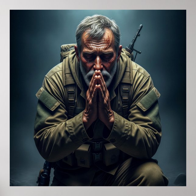 The Penitent's Prayer: Tears of Divine Mercy Poster (Framsidan)