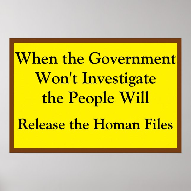 The People Will Investigate Poster (Framsidan)