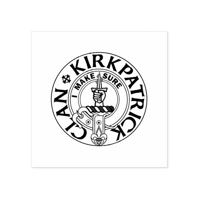 The Perfect CLAN KIRKPATRICK STAMP 2x2 Stämpel (Tryck)