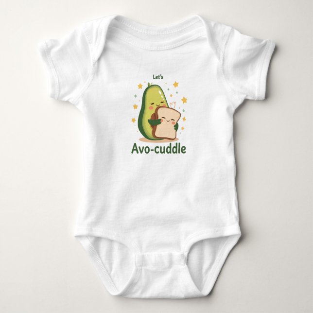The Perfect Cuddle with Avocado and Toast T Shirt (Framsida)