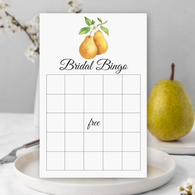 The Perfect Pear Bridal shower bingo game (Skapare uppladdad)
