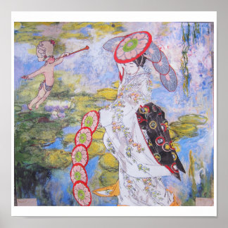The Performance - collagekonst Poster