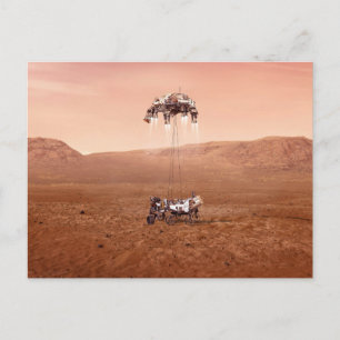 The Perseverance Rover landar säkert på Mars. Vykort