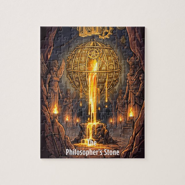 The Philosopher's Stone Alchemical Sphere Graphic Pussel (Vertikal)