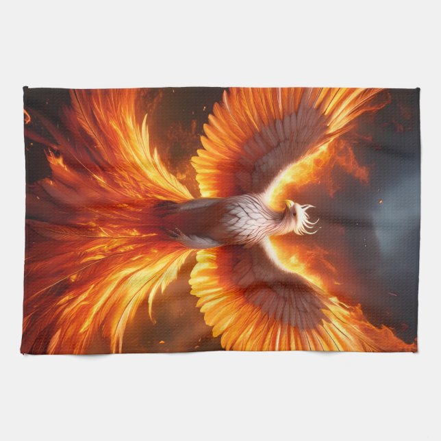 The Phoenix Reborn Kökshandduk (Horisontell)