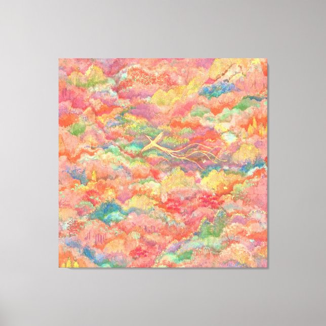 The Phoenix's Flight to Paradise Canvastryck (Framsida)