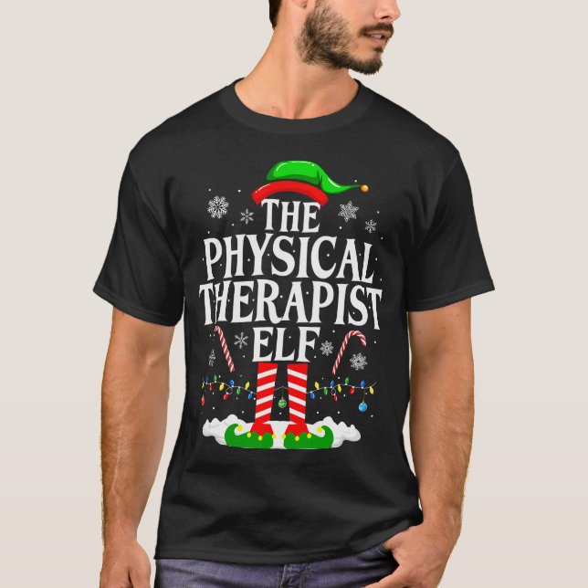 The Physical Therapist Elf Physical Therapy Elf PT T Shirt (Framsida)