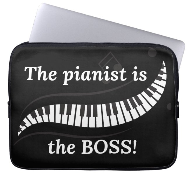 The pianist is the BOSS Laptop Sleeve (Framsidan)