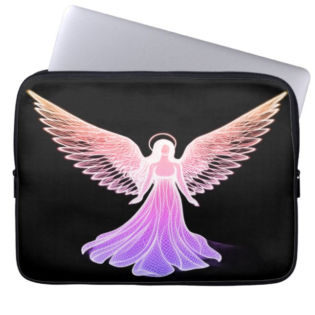 The Pink Angel on a Laptop Sleeve Electronics Bag (Framsidan)