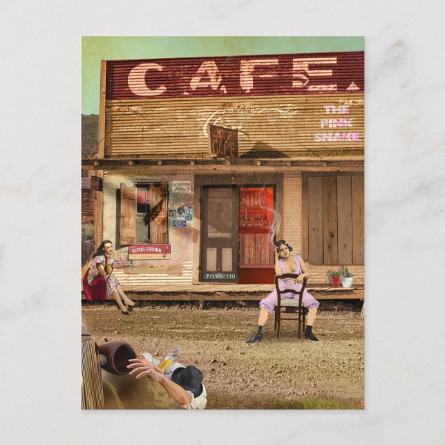 The Pink Snake Vykort (Framsida)