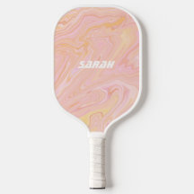 The Pink Tangerine Retro Pickleball Paddle