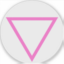 The Pink Triangle v2 - LGBT Gay Pride (on white)
