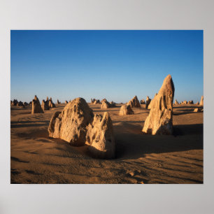 The Pinnacles öknen Nambung Nationalpark Poster