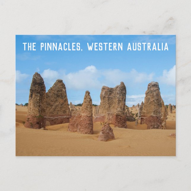 The Pinnacles Western Australia Landskap Vykort (Framsida)