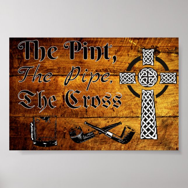 The Pint, The Pipe, the Cross Poster (Framsidan)