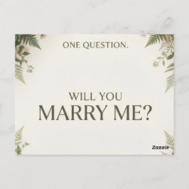 The Place Where Forever Begins Romantic Proposal Vykort