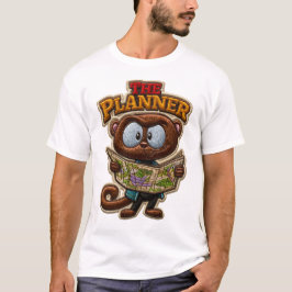 The Planner Broderad Lapp Styl Utforskare T Shirt