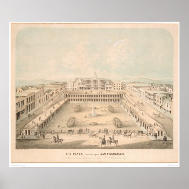 The Plaza, Portsmouth Square, S.F. (1335A) Poster (Framsidan)