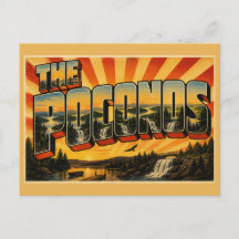 The Poconos PA Platå Sjöar Vattenfall Konst