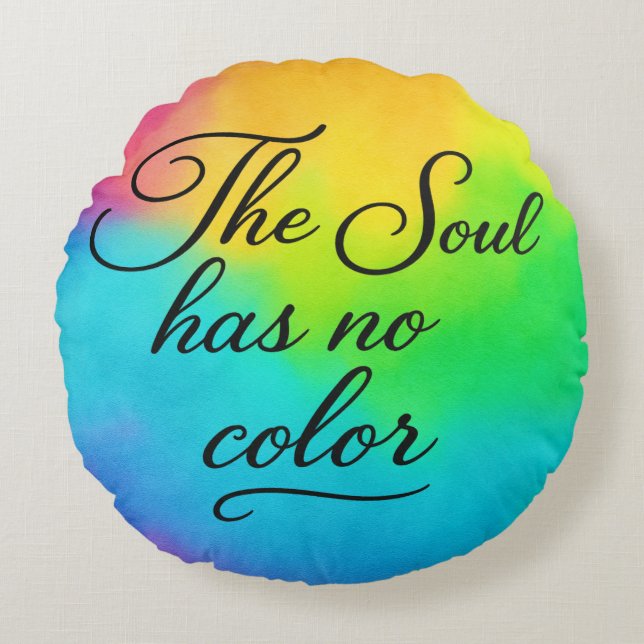 'The Poetic Quote Collection' Round Pillow Rund Kudde (Framsidan)