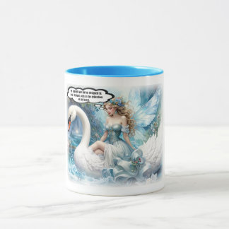 The Poetic Swan Rider Mug Mugg