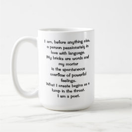 The Poet's Creed Mug Kaffemugg