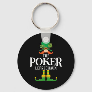 The Poker Leprechaun St Patricks Day Matchning Nyckelring