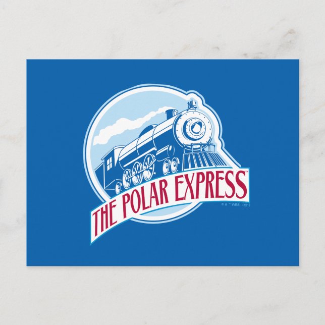The Polar Express | Tåg-emblem Helg Vykort (Framsida)