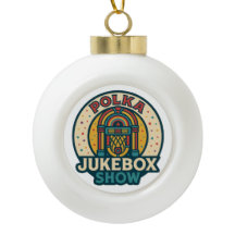The Polka Jukebox Snowflake Framed Ornament