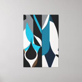 The Polygonal Abstract Canvastryck