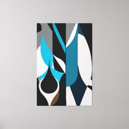 The Polygonal Abstract Canvastryck