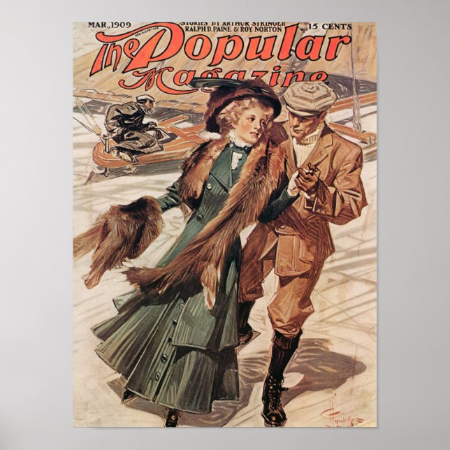 The Popular Magazine cover, 1909 by Leyendecker Poster (Framsidan)