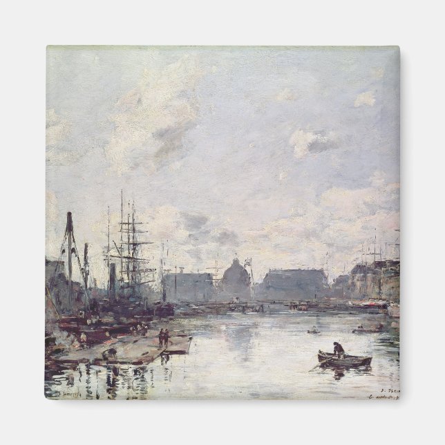 The Port of Trade, Le Havre, 1892 Magnet (Framsidan)