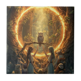 The Portal Between Trees Kakelplatta