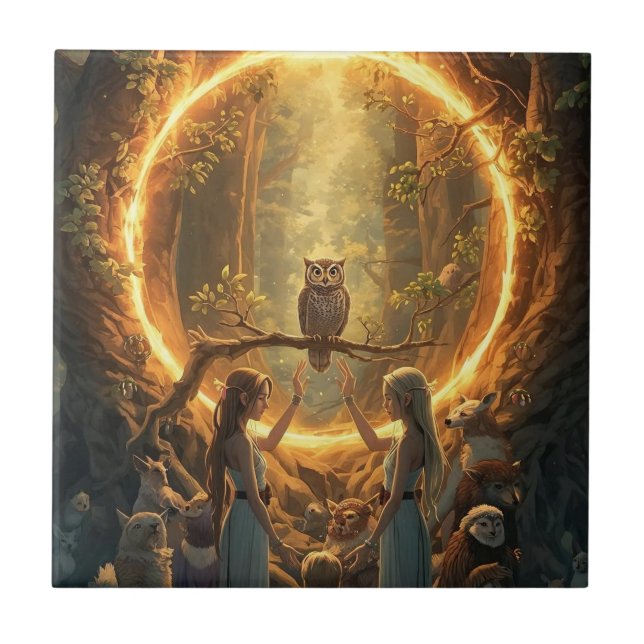 The Portal Between Trees Kakelplatta (Framsidan)