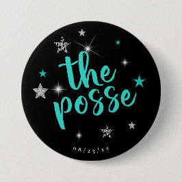 The Posse Disco Bachelorette Teal ID925 Knapp