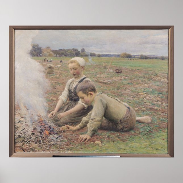 The Potato Gatherers, 1898 Poster (Framsidan)