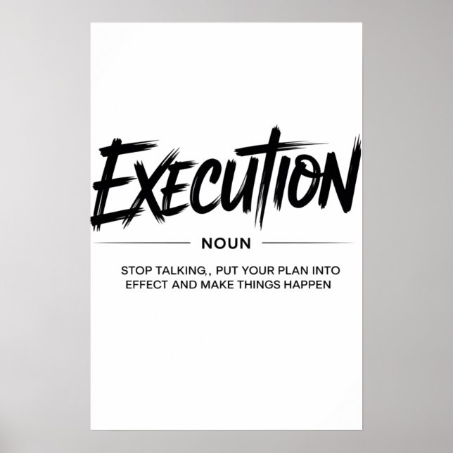 The Power of Execution Poster (Framsidan)