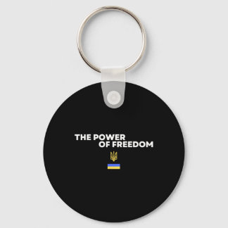The Power Of Freedom Trident Ukrainian Flag Symbol Nyckelring