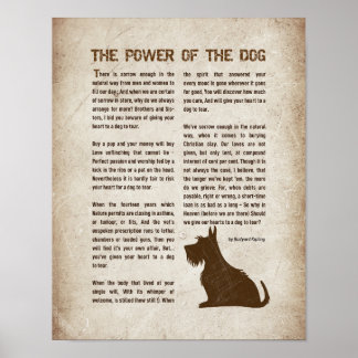 The Power of the Dog Dikt - Rudyard Kipling Poster