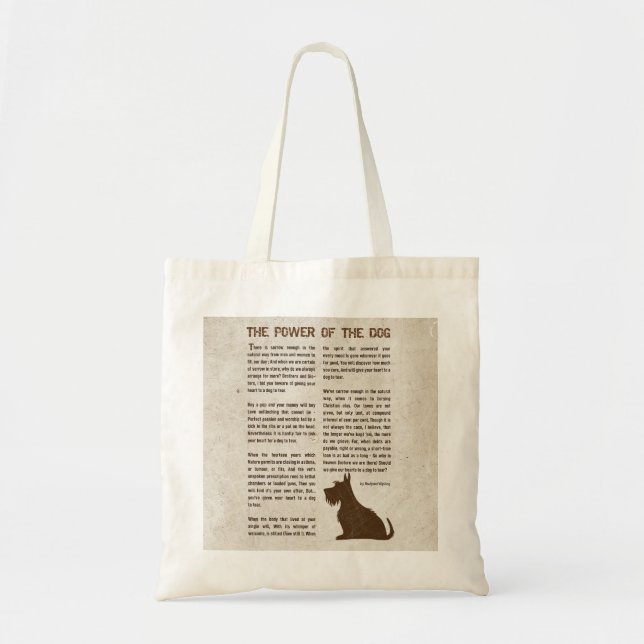 The Power of the Dog-dikten - Rudyard Kipling Tygkasse (Framsidan)