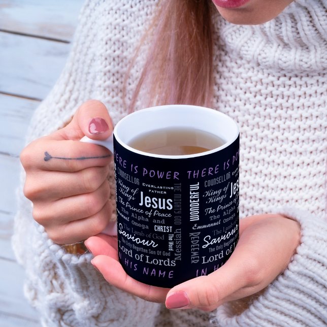 The Powerful Name of Jesus Kristna  Mugg (There Is Power In His Name Mug)