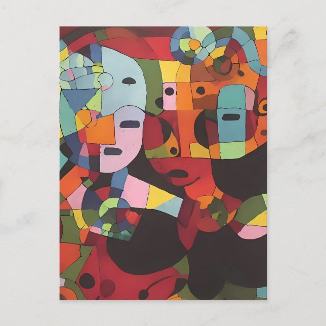 The Practical Abstracter - Ken Gage Art Vykort (Framsida)