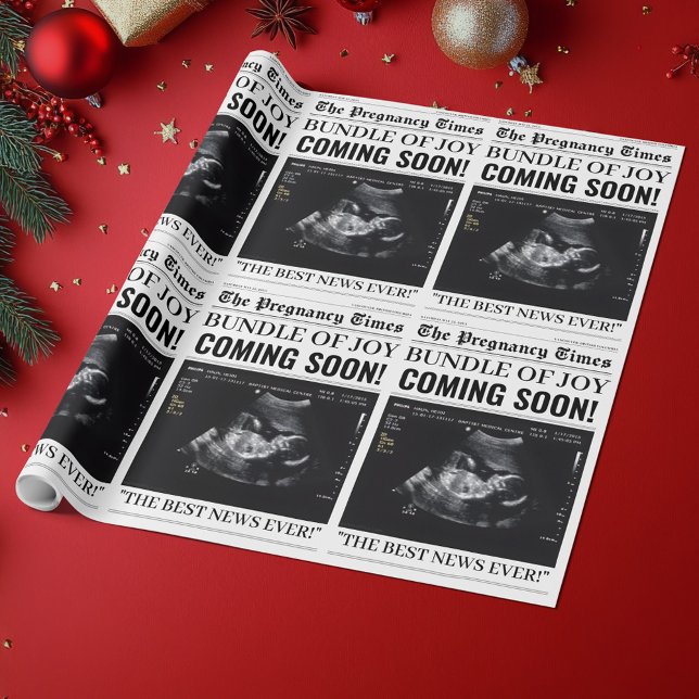 The Pregnancy Times Newspaper Custom Baby Photo Presentpapper (Skapare uppladdad)