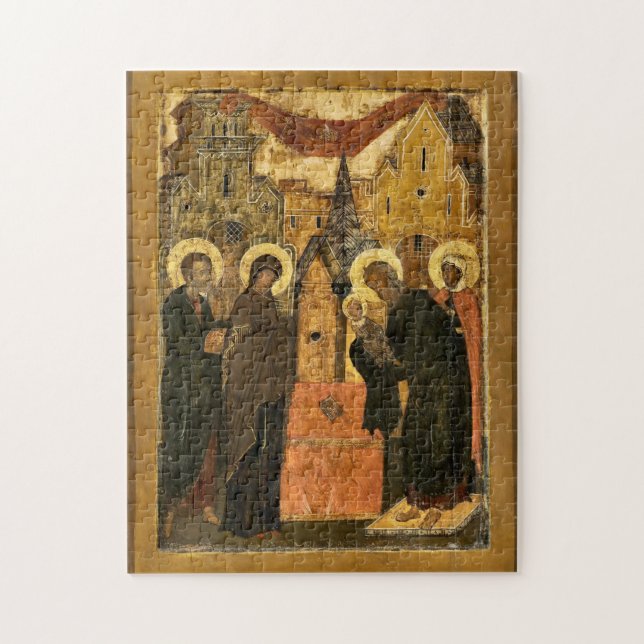 The Presentation of Christ into the Temple Icon    Pussel (Vertikal)