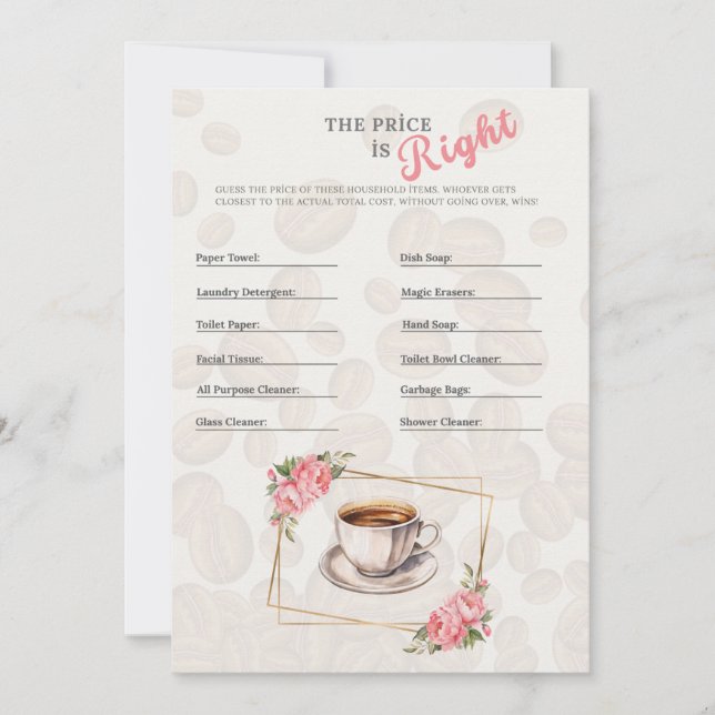The Price Is Right Bridal Shower Game (Framsida)