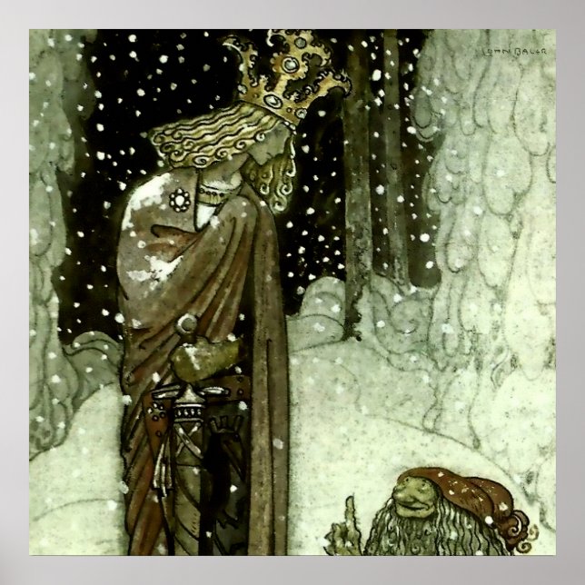 “The Prince and the Tomten” by John Bauer Poster (Framsidan)