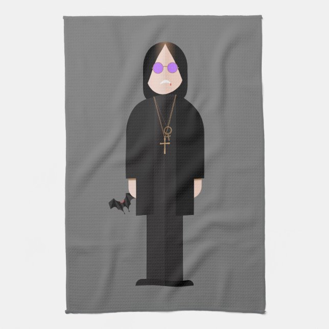 The Prince of Darkness – Rock Legend Kitchen Towel Kökshandduk (Vertikal)