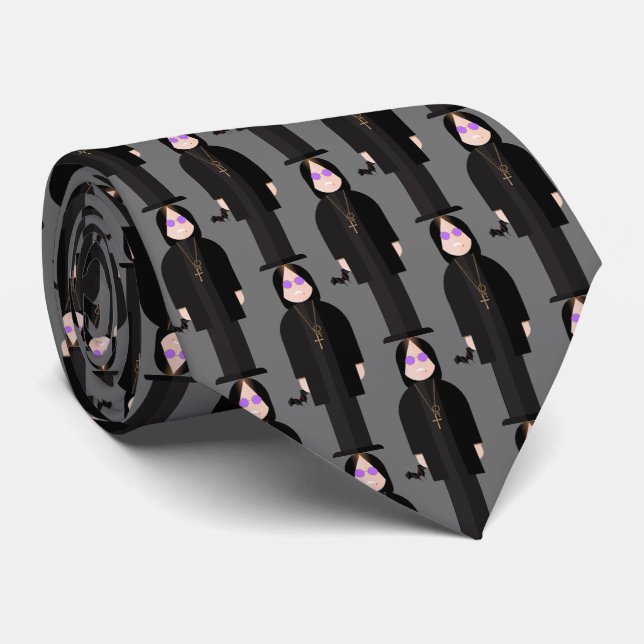 The Prince of Darkness – Rock Legend Pattern Tie Slips (Rullad)